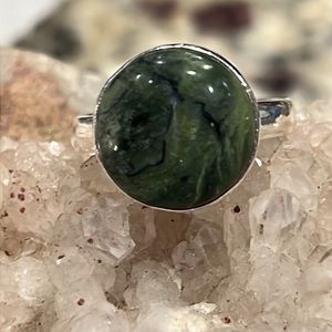 BOUTIQUE IMPERIAL OPAL 925 STERLING SILVER RING 8